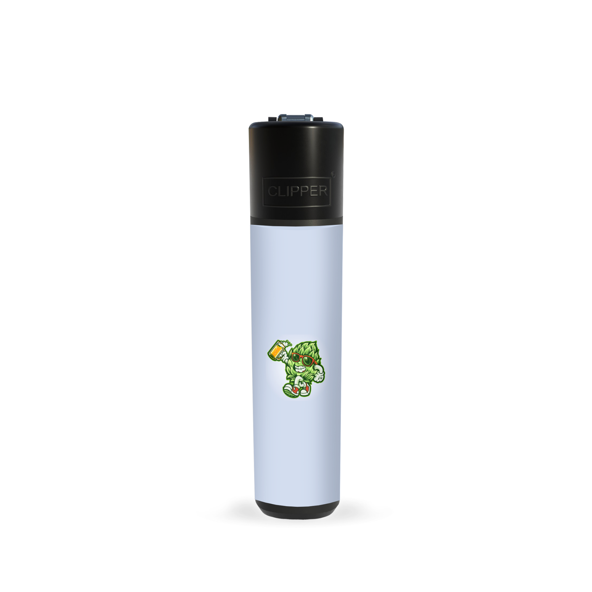 Canabismännchen mit Bier Clipper