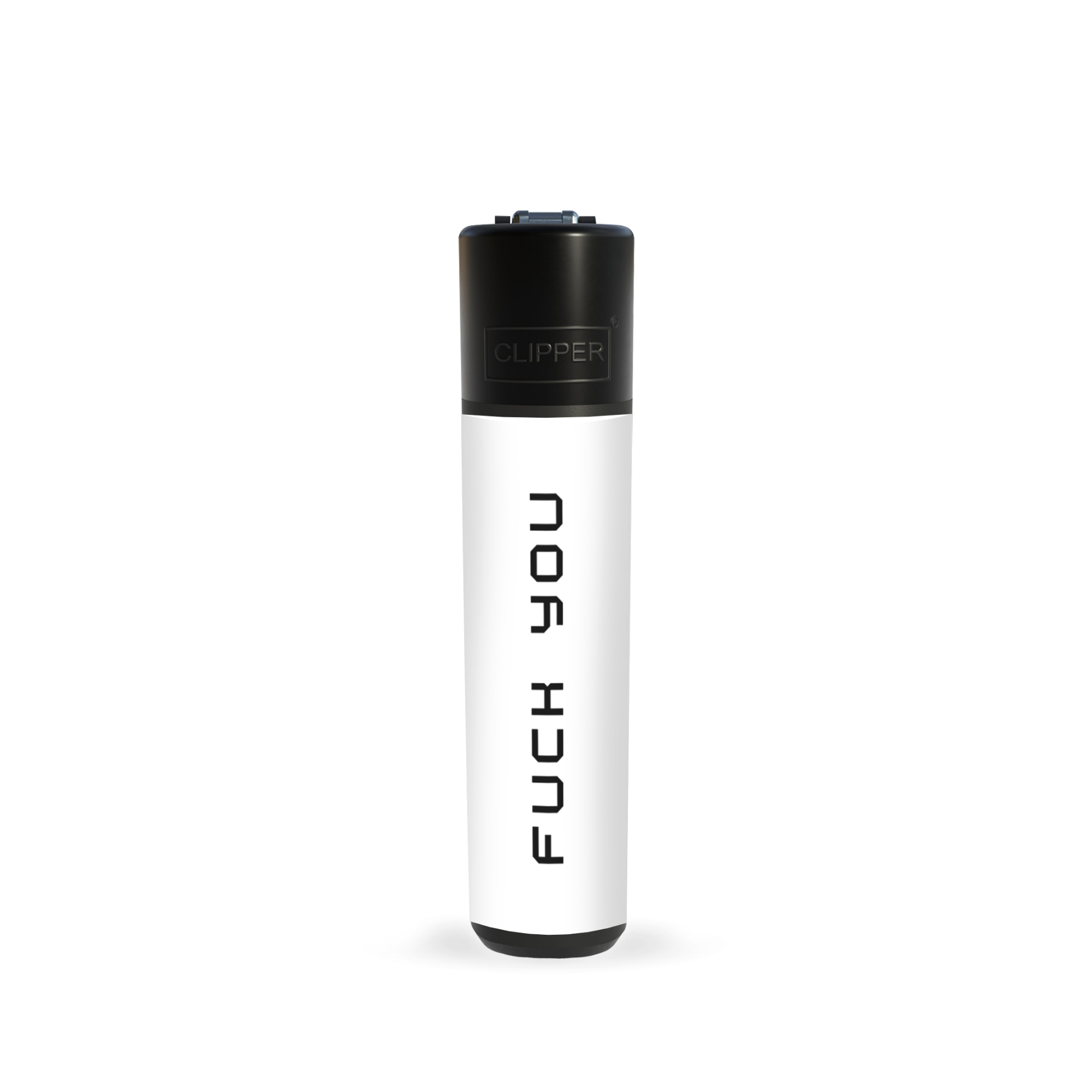 white FUCK YOU Clipper