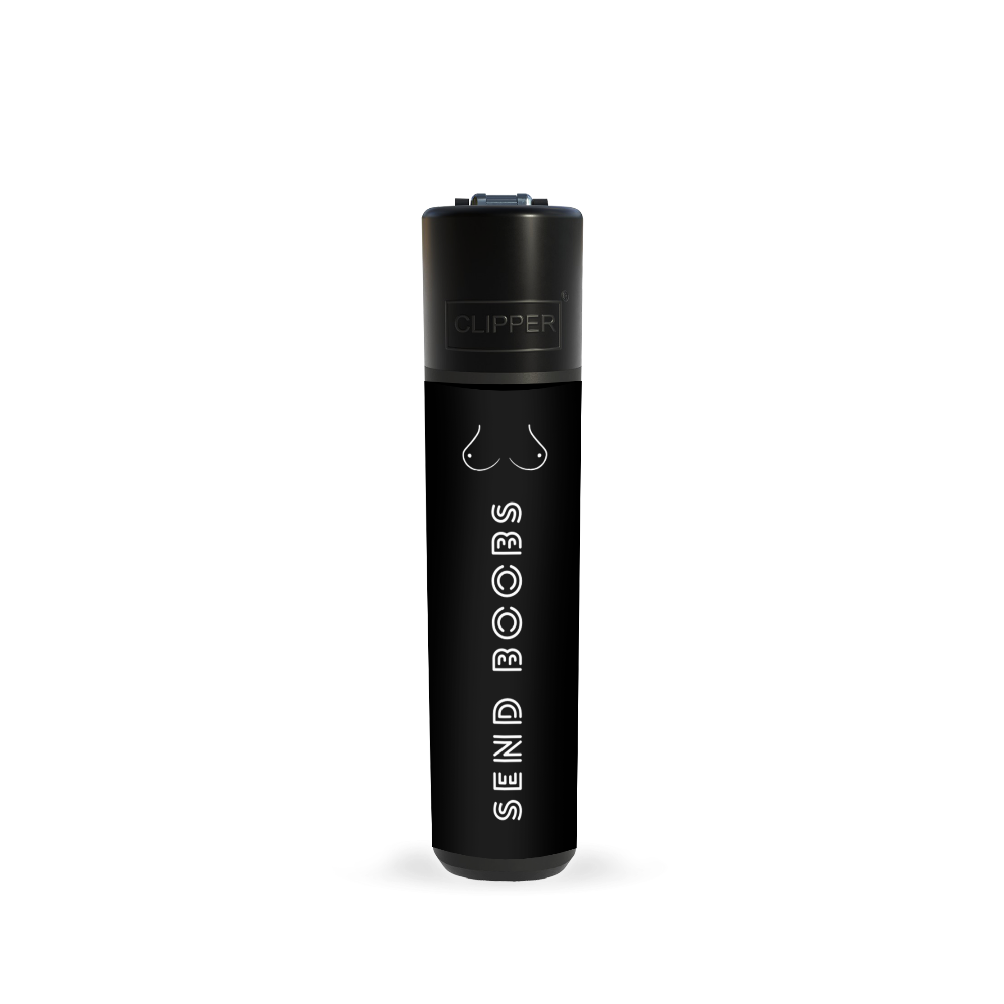 white SEND BOOBS Clipper