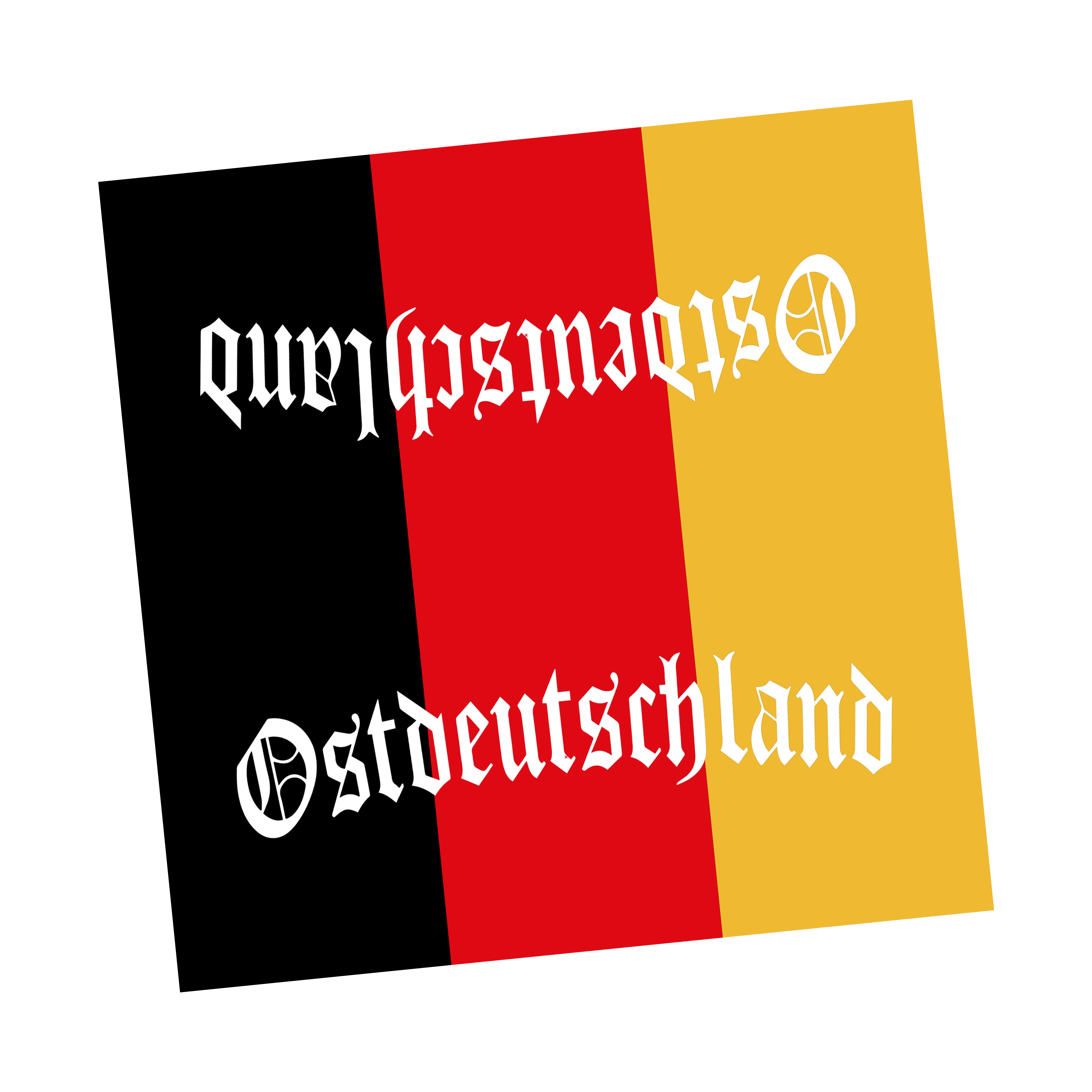 OSTDEUTSCHLAND mit Flagge – Lenkerpolster