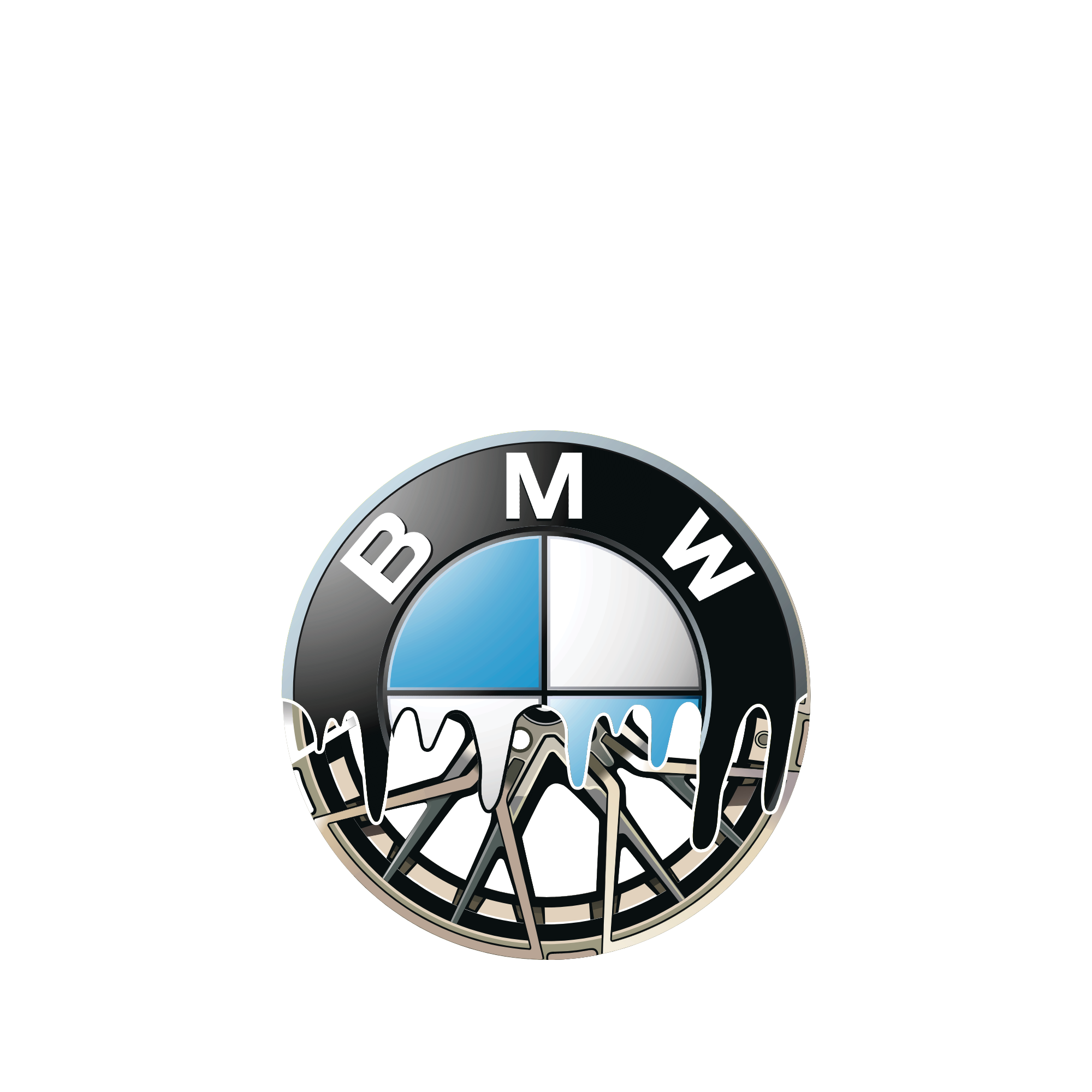 BMW mit Felge – Sticker