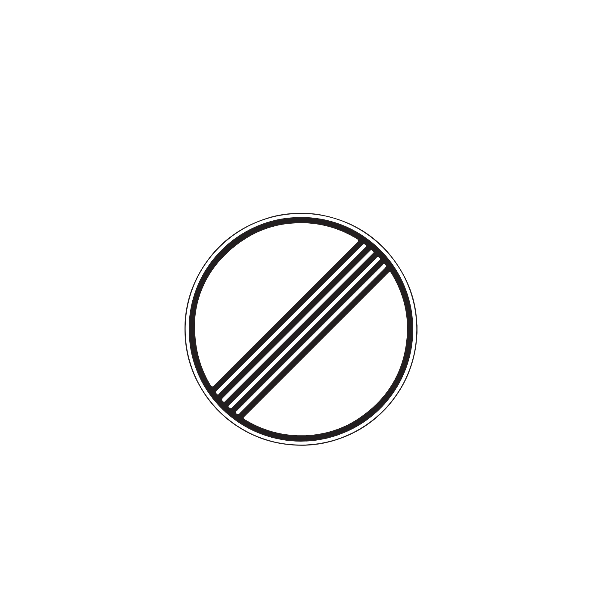 Unbegrenzt Schild – Sticker