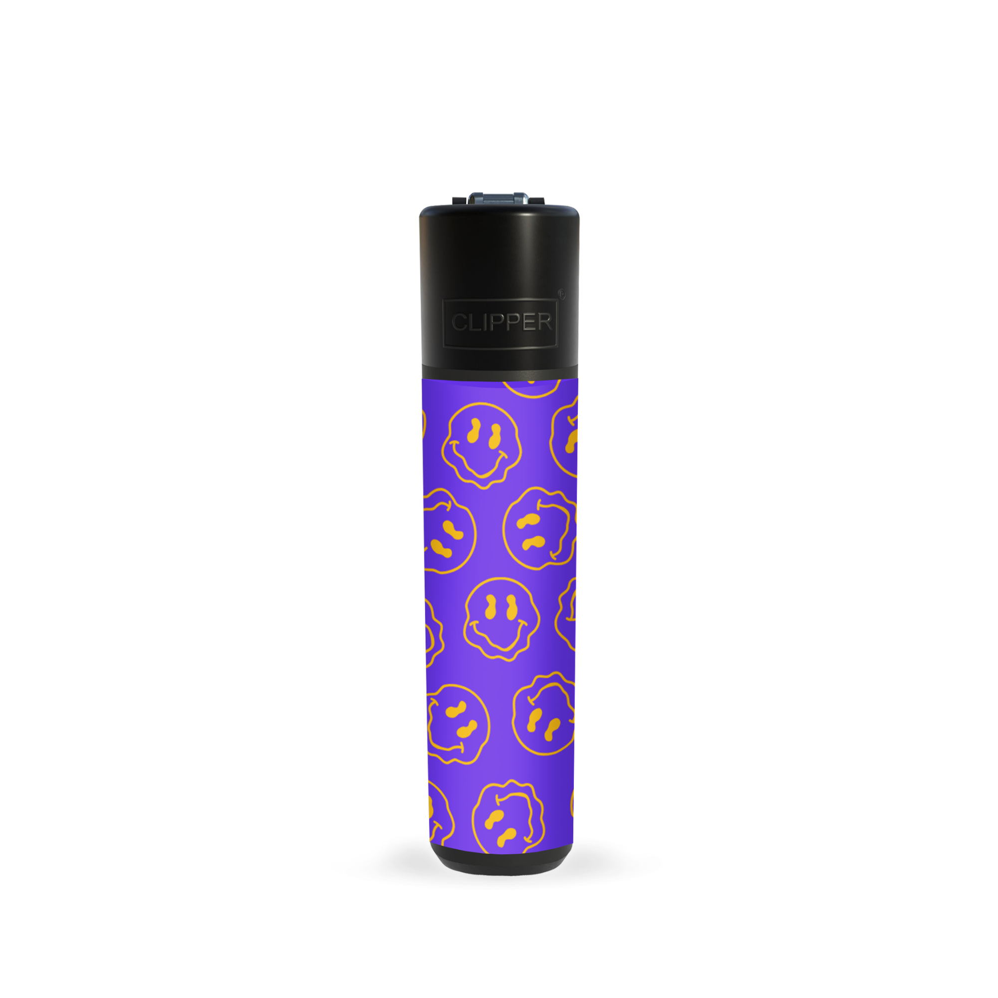 violett-gelb Smiley Clipper