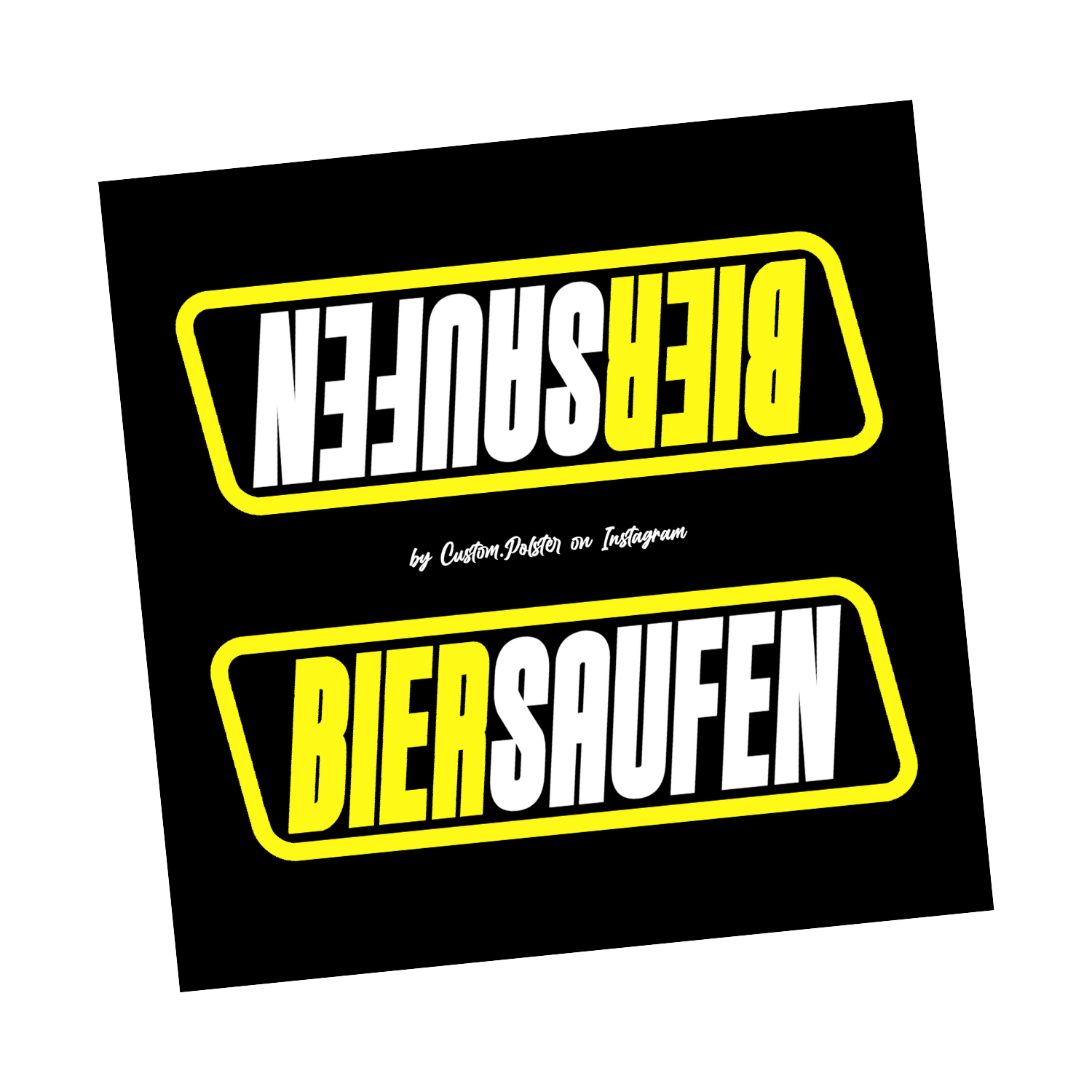 BIER SAUFEN – Lenkerpolster