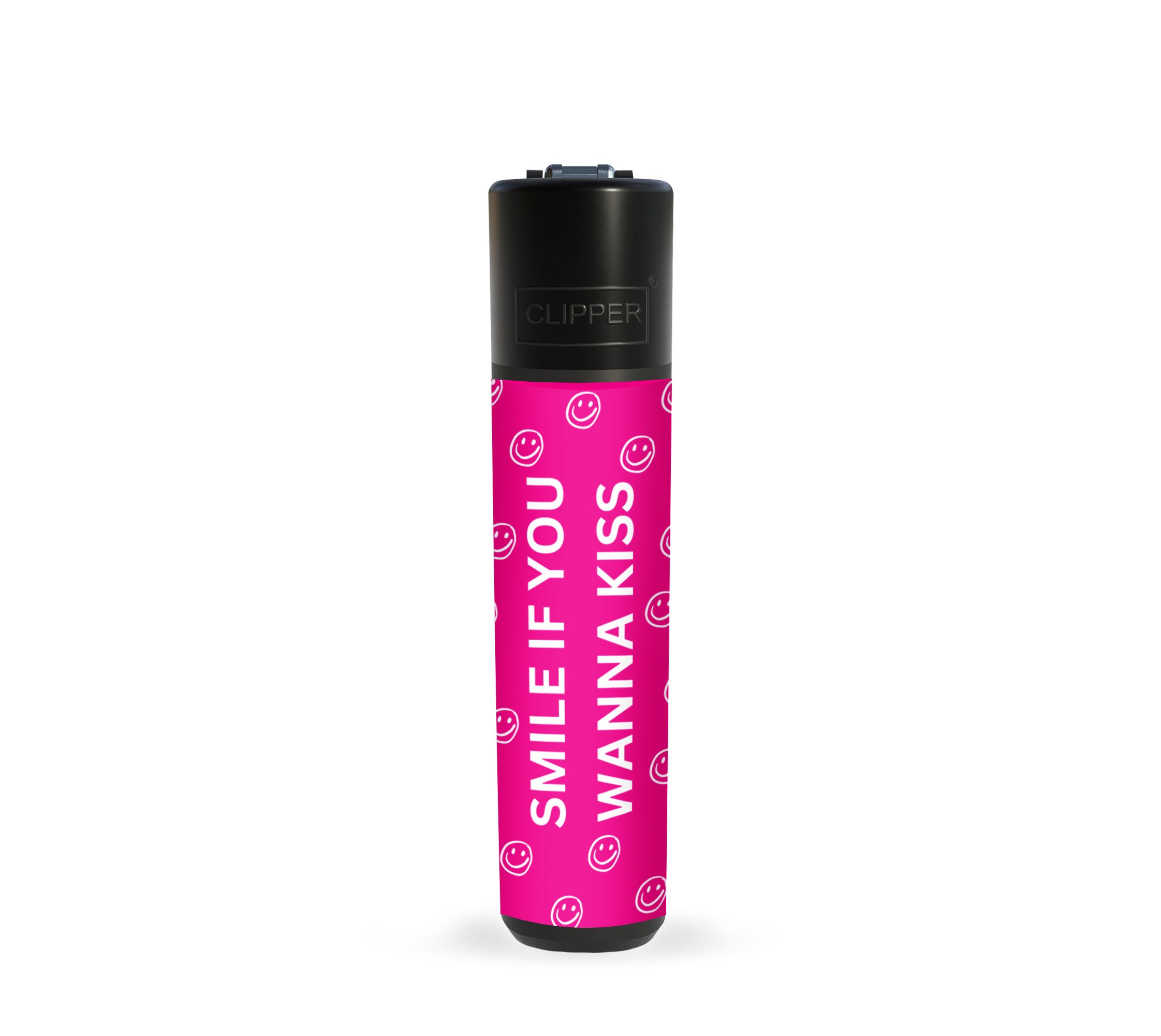 white smileys SMILE if you wanna kiss Clipper