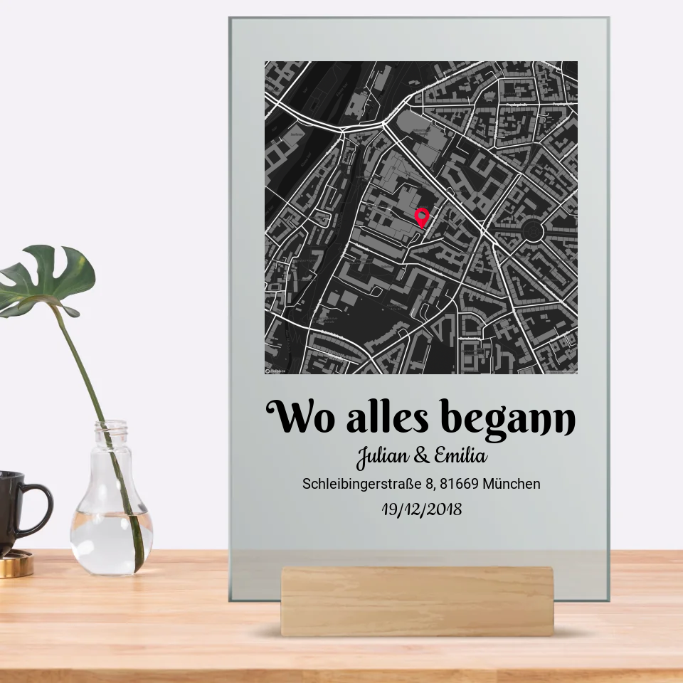 Personalisiertes Standort Acrylglas