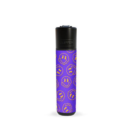 violett-gelb Smiley Clipper